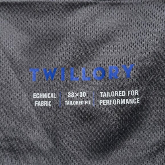 Twillory Pants Mens Size 38x30 Performance Stretch Golf Tailored Fit Blue - Picture 5 of 7